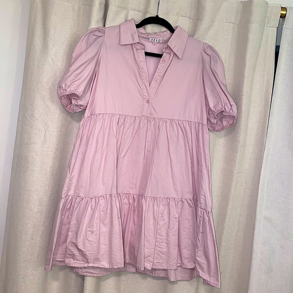 Pastel Pink Mini Dress